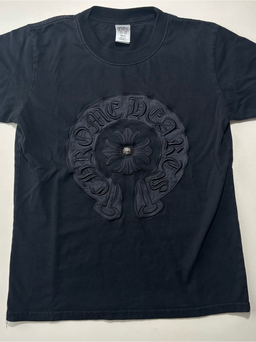 Chrome Hearts embroidered women’s horse shoe cross shirt